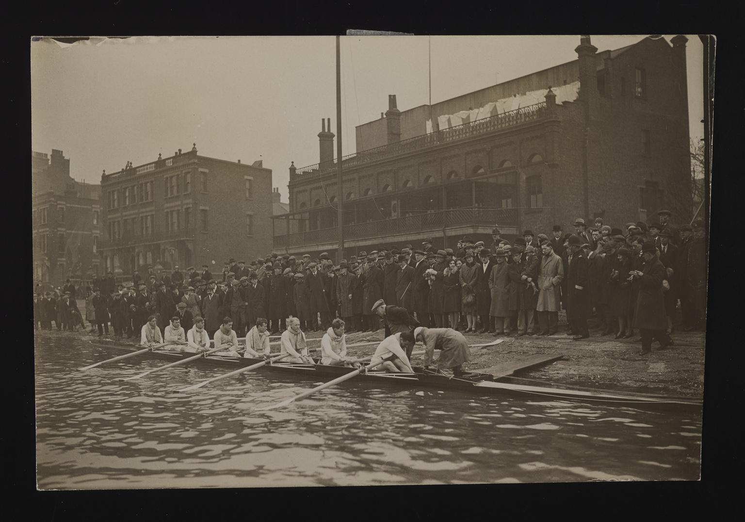 A photographic print of Sports, Rowing Boat Race, Cambridge Crews ...