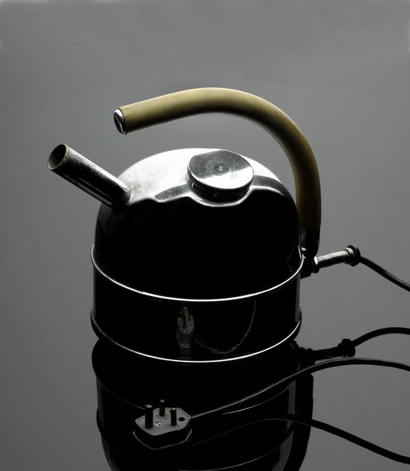 Bronchitis kettle, electrically powered, with flexible spout