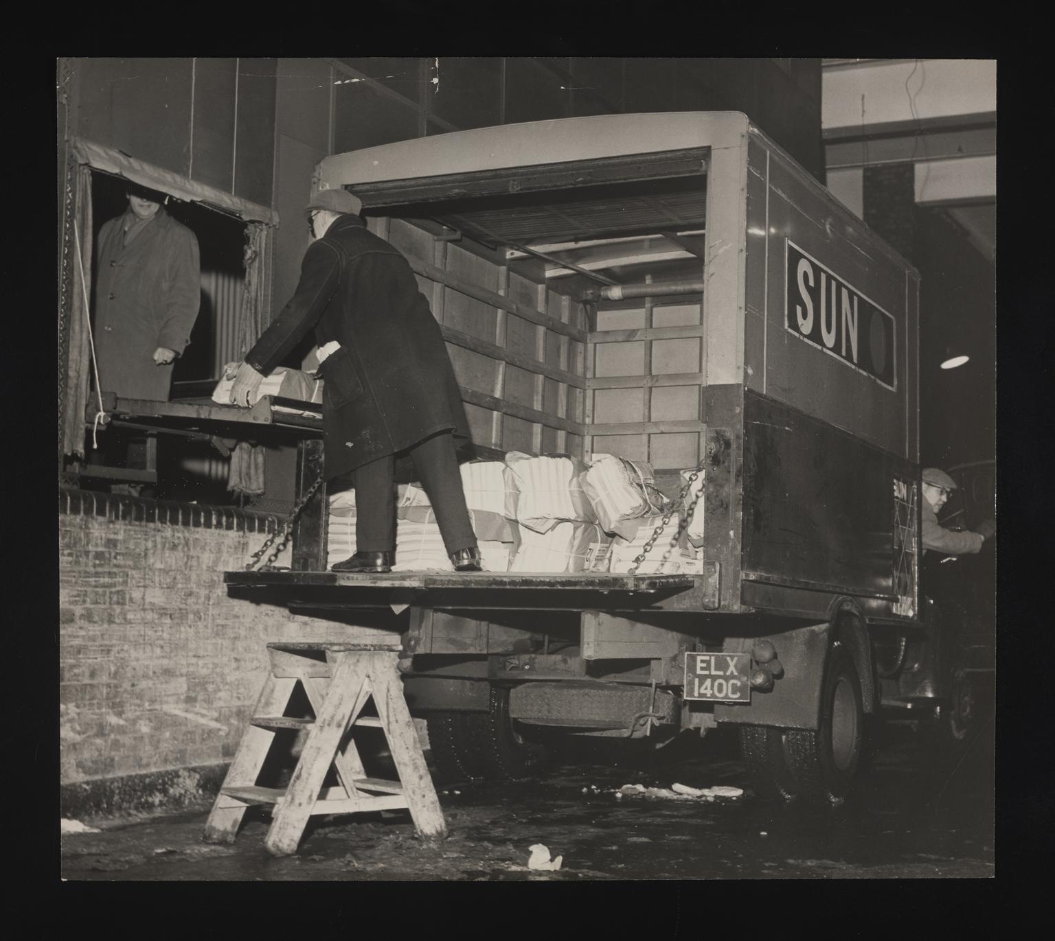 A photographic print of Industry, Printing - Newspapers, "Sun ...