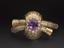 Gold bracelet with amethyst and pearls, England, awarded for nursing in India, 1857