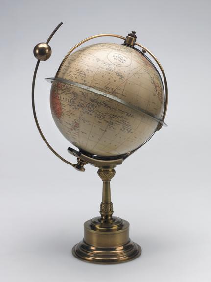 Empire type world clock for indicating time around the globe