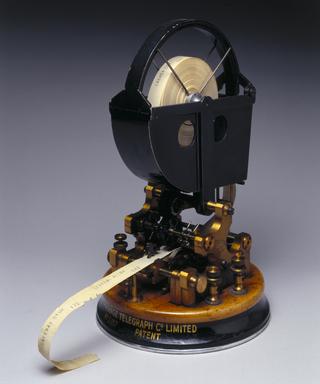 Receiver printer for stock exchange printing telegraph, 1907