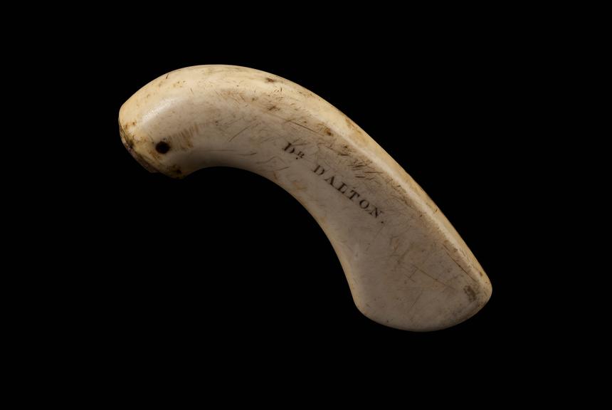 Small ivory handle from item used by John Dalton