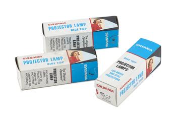 Three projector lamps