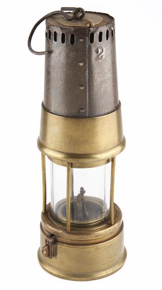 Miner's safety lamp, made by Richard Johnson, Clapham