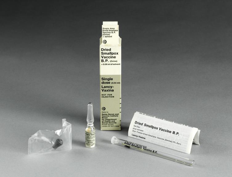 Smallpox vaccine, Berne, Switzerland, 1980