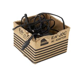 AC adaptor model EA-20C in original cardboard box for Sharp Elsimate EL-8151 electronic calculator