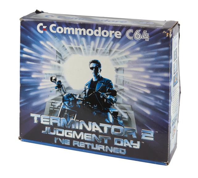 Commodore C64 Personal Computer in packaging with Judgement Day