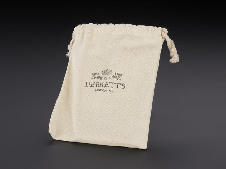 Drawstring bag for Debrett�s Little Black Book