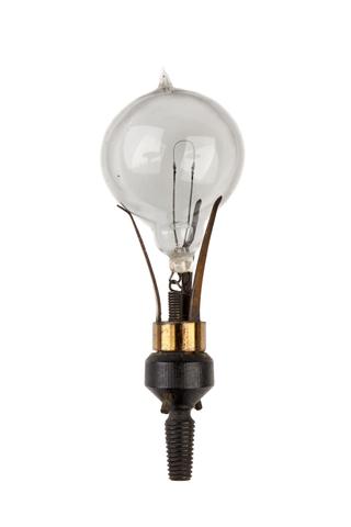 carbon filament light bulb