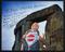 Signed photograph of Buzz Aldrin with Stonhenge in the