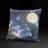 Cushion with moon and star design, from medical treatment couch