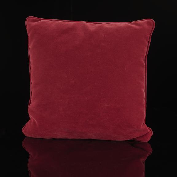 Red cushion for sofa