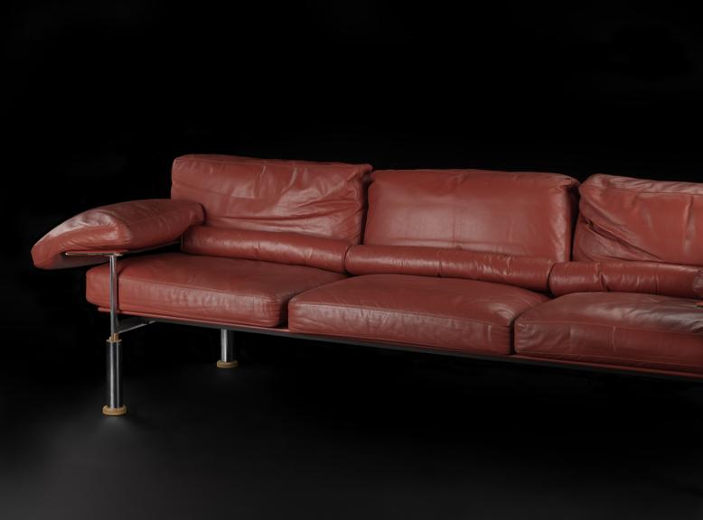 A red sofa base