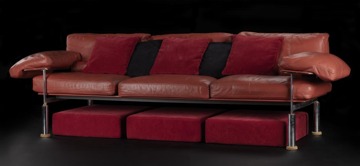 A red sofa base