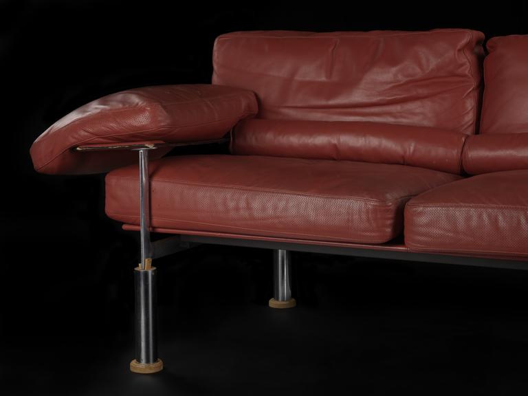 A red sofa base