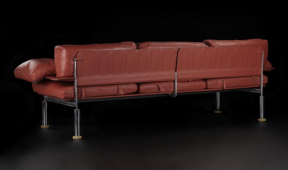 A red sofa base