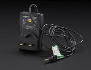 Plug (adapted) for speakers from computer equipment box. Made by Sunpower