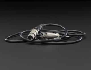 Black cable with metal connectors