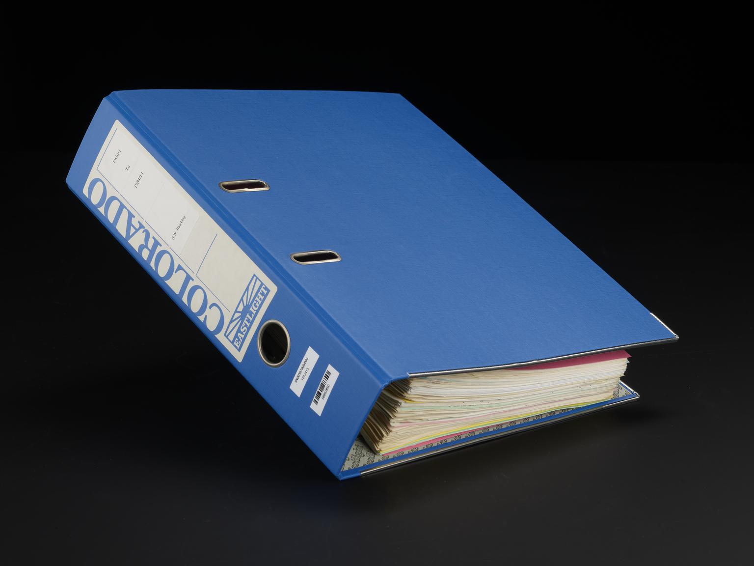 Binder with copies of preprints for distribution | Science Museum Group ...