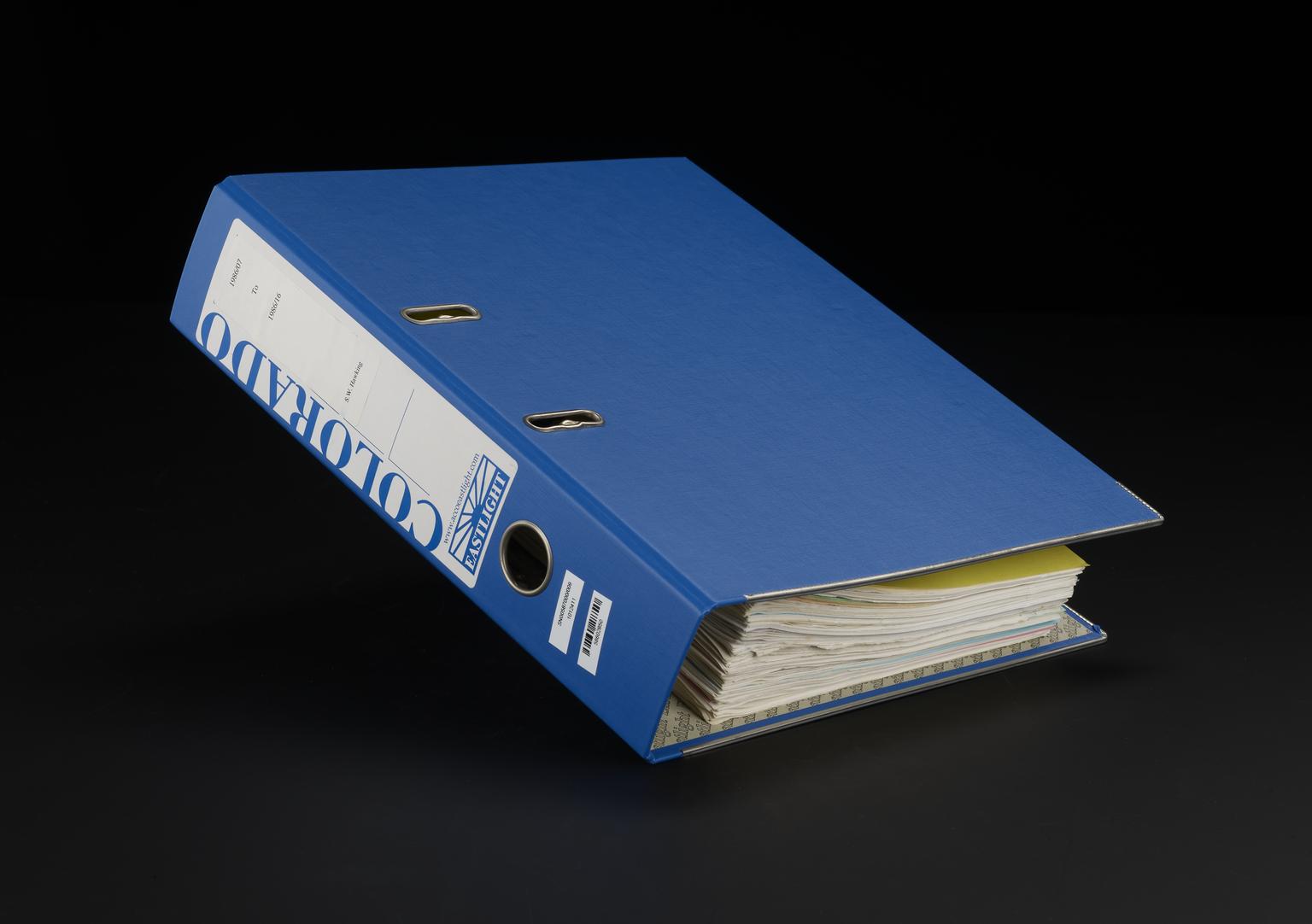 Binder with copies of preprints for distribution | Science Museum Group ...