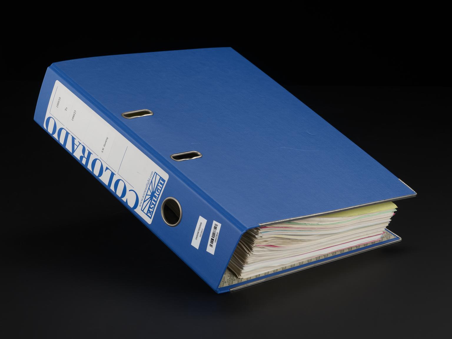 Binder with copies of preprints for distribution | Science Museum Group ...