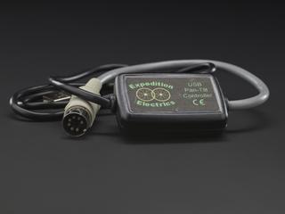 USB pan-tilt controller for camera