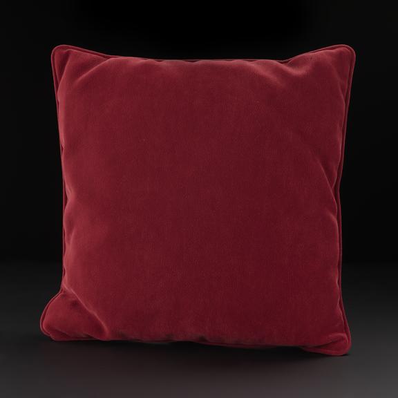 Red cushion for sofa