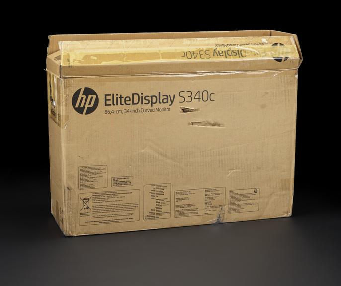 Original box and packaging for HP Envy 34inch curved display monitor