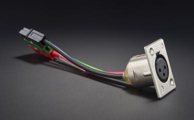 Connector socket with red