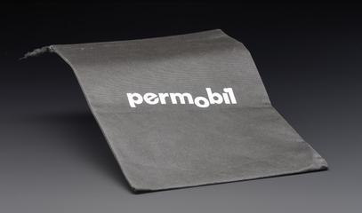 Black Permobil drawstring bag