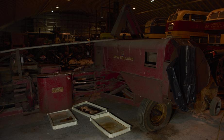 New Holland baler, with Enfield diesel engine