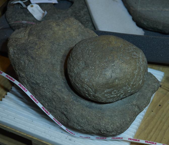 Saddle-quern, used for grinding corn