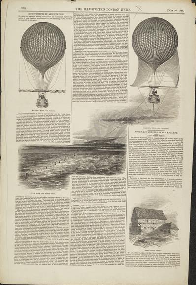 Newspaper cutting re ballooning
