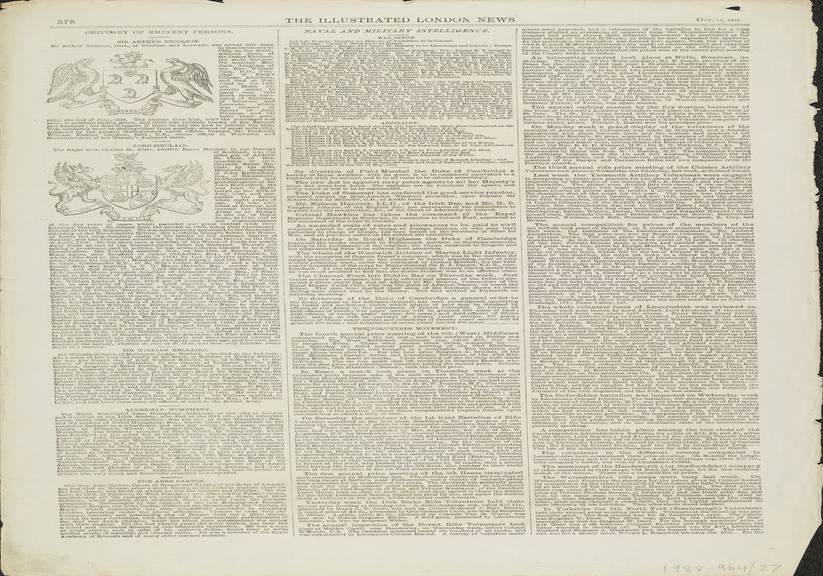 One of forty extracts from The Illustrated London News re