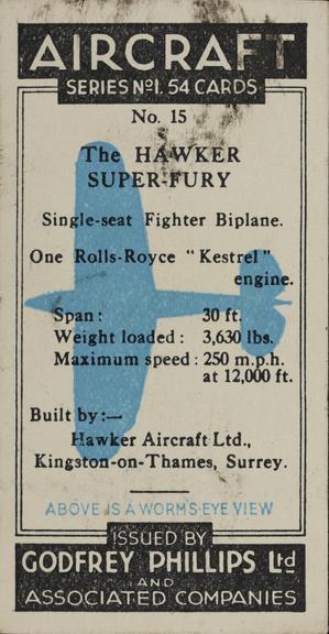 Set of 'Aircraft. Series No.1' cigarette cards