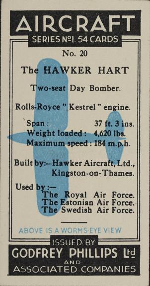 Set of 'Aircraft. Series No.1' cigarette cards