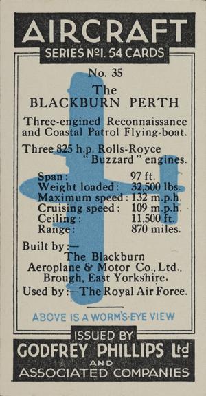 Set of 'Aircraft. Series No.1' cigarette cards