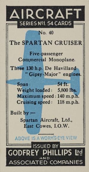 Set of 'Aircraft. Series No.1' cigarette cards