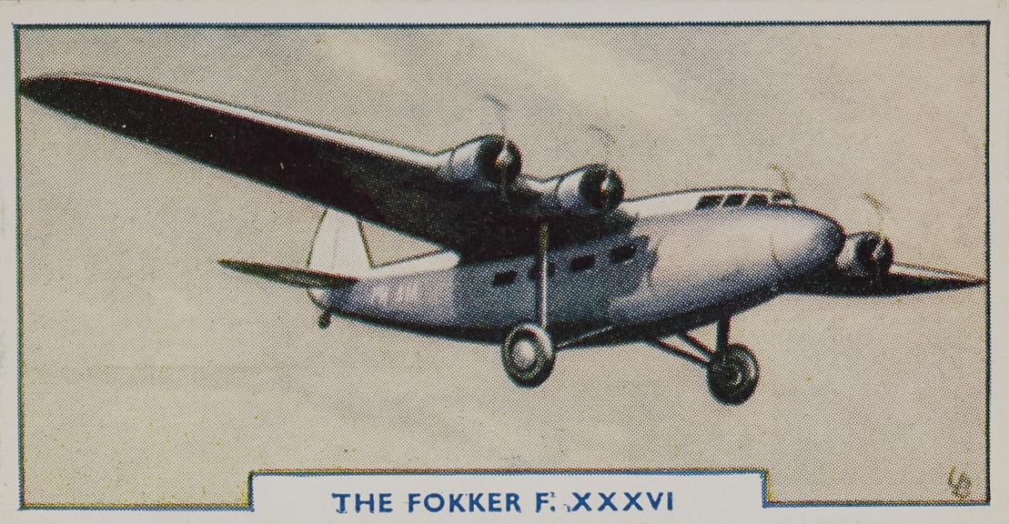 Set of 'Aircraft. Series No.1' cigarette cards