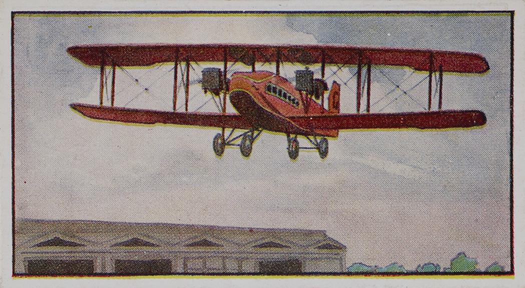 Set of 'Types of Aeroplanes' cigarette cards