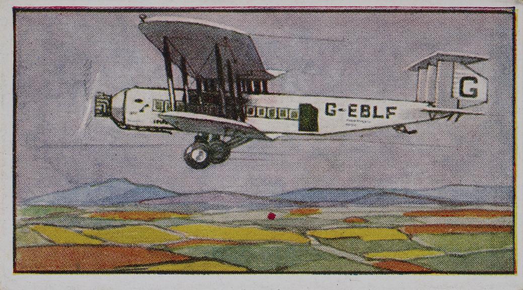 Set of 'Types of Aeroplanes' cigarette cards