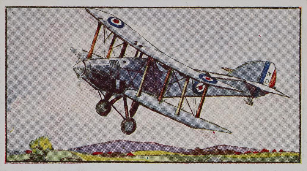 Set of 'Types of Aeroplanes' cigarette cards