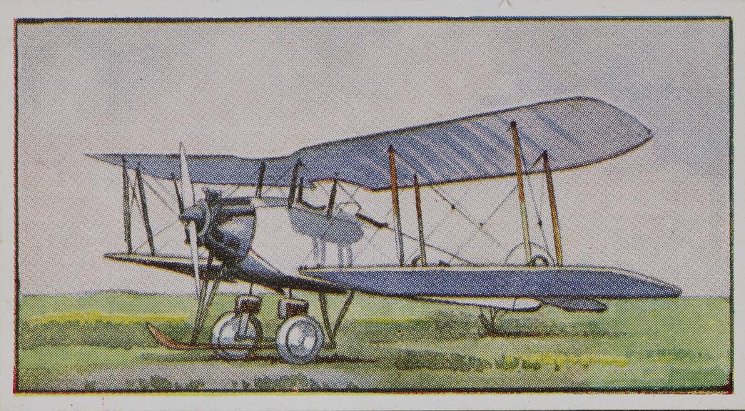 Set of 'Types of Aeroplanes' cigarette cards