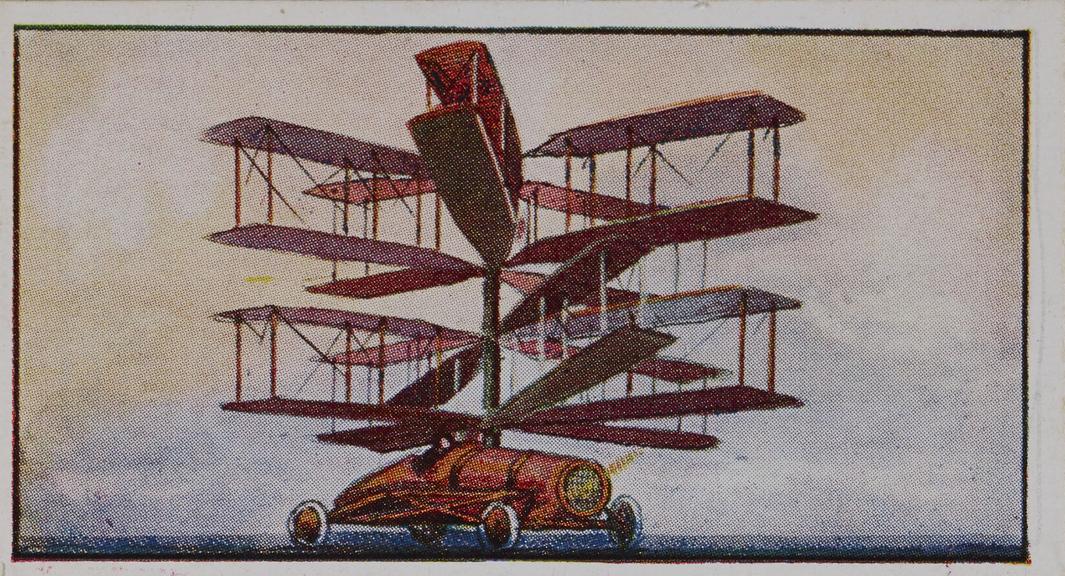 Set of 'Types of Aeroplanes' cigarette cards