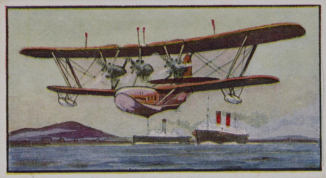 Set of 'Types of Aeroplanes' cigarette cards