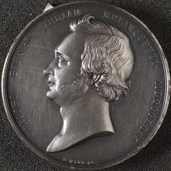 White metal medal
