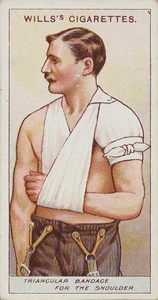 First Aid, Triangular Bandage For The Shoulder