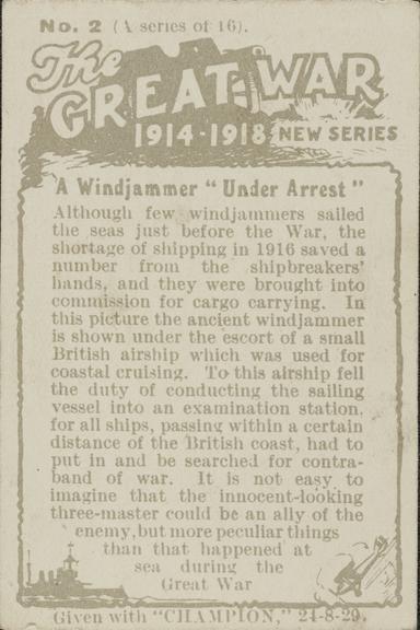 'The Great War 1914-1918' cards