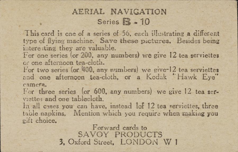 Selection of 'Aerial Navigation' cards